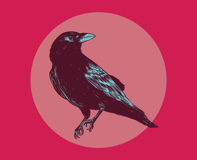 Crow Away Print